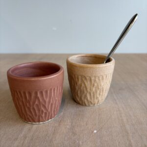 Tasse expresso décor creusé fin