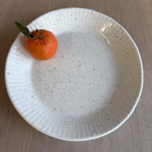 Plat intérieur texturé décor moucheté