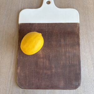 Planche de présentation blanche et vieux rose foncé